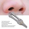 AYNEFY Alloy Nose Hair Scissors, Mini Keychain Trimmer Multipurpose Mustache Eyebrow Sideburn Eyelash Trimmer, Portable Keyring Design for Men and Women view 4