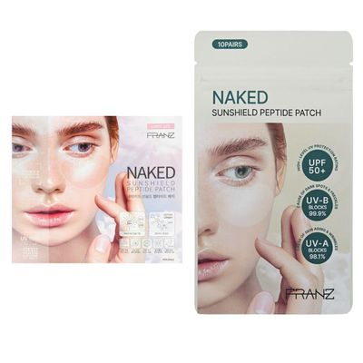 FRANZ Sunshield Peptide Patch Pro Budle - Ultra-Thin Sunshield for Face, (L Size 5 Pairs + R Size 10 Pairs), Perfect for Outdoor Sports  Golf, Hiking, Driving, Korean Skincare
