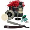 Barber Shave Kit Barbershop 6-Pc Men's Gift Set | Razor Shave Stand Brush Bowl Soap 100 Blades Maquinilla de Afeitar Profesional, Stainless Steel | The ULTIMATE Gift for Him view 1