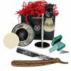 Men Straight Razor 6pcs Classic Grooming Shave Vintage Gift Set | Kit de Afeitado para Hombres, Barber Razor Holder, Stainless Steel Stand & 100 Blades view 1