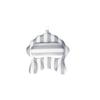 3D Mesh Bath Pillow Bathtub Bathroom Soak Machine Washable Back view 1