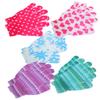 ARTSEWPLY 10Pcs Exfoliating Shower Gloves for Deep Body Cleaning Five-finger Bath Scrubber with Elastic Wrist for Gentle Dead Skin Removal Mixed Colors view 1