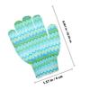 ARTSEWPLY 10Pcs Exfoliating Shower Gloves for Deep Body Cleaning Five-finger Bath Scrubber with Elastic Wrist for Gentle Dead Skin Removal Mixed Colors view 2