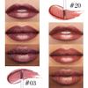 evpct 2Pcs Plum Red Brown Metallic Glitter Lip Liner and Lipstick Combo, Shimmery Lip Gloss Stain Set Makeup for Women Long Lasting Waterproof 24, Metallic Shimmer Iridescent Glossy Liquid Lipstick view 3
