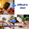 Retractable Cushion Massage Comb, 2026 New 3-in-1 Self Cleaning Comb, for Fast Blow Drying & Scalp Massage, Ergonomic Detangler for All Hair Types (White) view 3