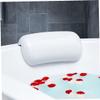 CIMAXIC Tub Pillow with Suction Cups for Neck and Back Support Non-Slip Breathable Bath Cushion for Spa and Bathtub Relaxation White Headrest Suitable for Bathroom Tubs view 3
