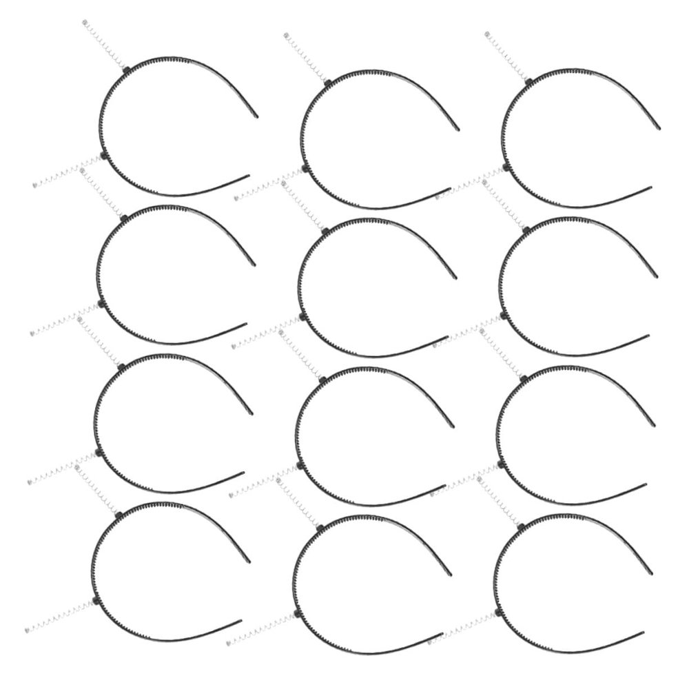 12pcs DIY Spring Hairband Lightweight Portable Headbands with Stable Spring Design for Women Hair Accessories for Costume Party Casual and Formal Events