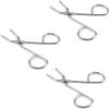 3Pcs Silver Stainless Steel Eyebrow Tweezers Scissors- Professional Shaped Slant Tip Tweezer Clip Hair Plucker for Hair and Eyebrows Personal Care, Shave and Hair Removal view 1