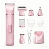 ZLILUGL 5-in-1 Electric Bikini Trimmer for Women IPX7, Painless Electric Razor & Shaver with Dual Blades, Women Pubic Facial Nose Body Leg Hair Removal, USB Recharge Dock, Waterproof Hygiene Razor view 1