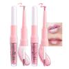 evpct 2Pcs Nude Baby Pink Metallic Glitter Lip Liner and Lipstick Combo, Shimmery Lip Gloss Stain Set Makeup for Women Long Lasting Waterproof 24, Metallic Shimmer Iridescent Glossy Liquid Lipstick view 1