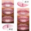 evpct 2Pcs Nude Baby Pink Metallic Glitter Lip Liner and Lipstick Combo, Shimmery Lip Gloss Stain Set Makeup for Women Long Lasting Waterproof 24, Metallic Shimmer Iridescent Glossy Liquid Lipstick view 3