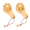 Angoily 2pcs Plum Blossom Manual Face Scrubber with Soft Bristles for Women Portable Facial Cleansing Brush for Blackhead Removal Makeup Removal and Skin Massage view 1