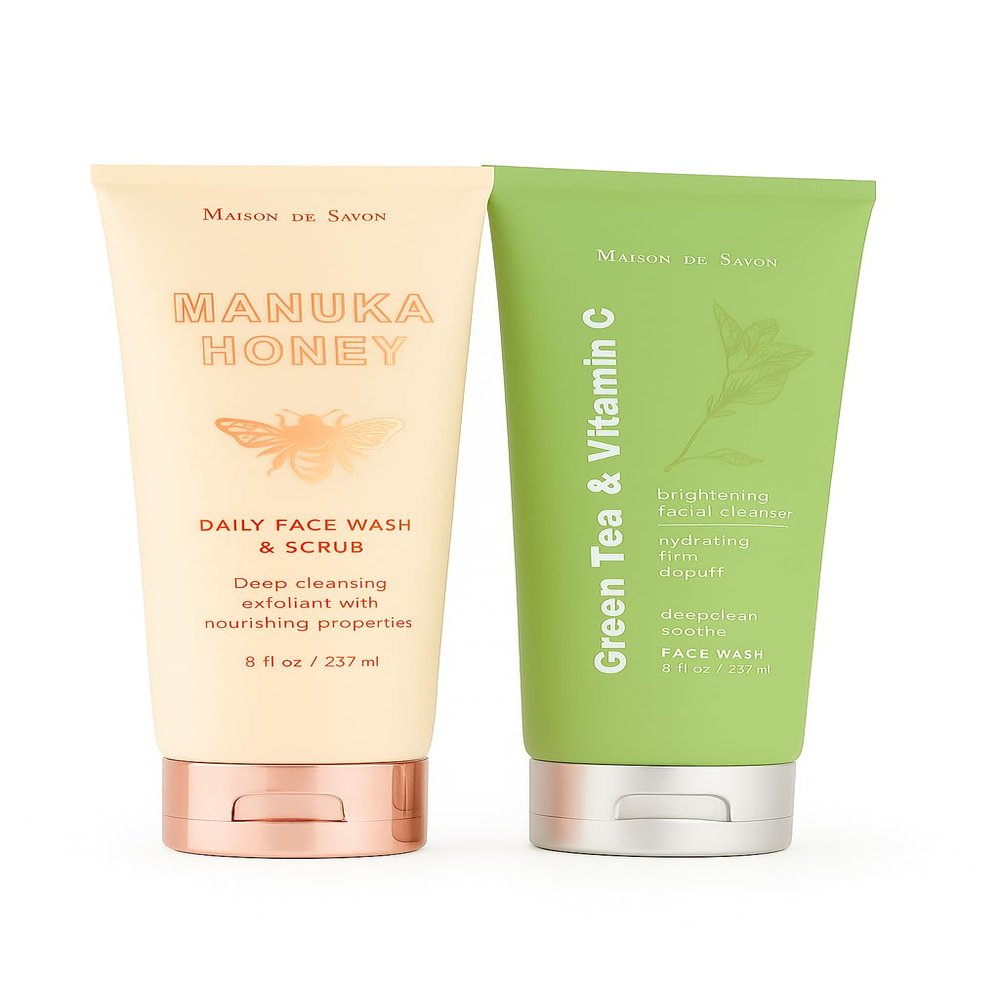 Face Wash Duo Skincare Set Cleanser Combo Facial Wash Set Beauty Cleanser Pair