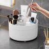 360 Rotating Makeup Brush OrganizerCosmetic Organizer 5 Slot Makeup Brushes Cup Bathroom Vanity Desktop Storage Holder Bag view 3