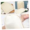 Angoily Natural Loofah Exfoliating Body Scrub Gloves for Shower and Bath Dual-sided Deep Clean Massage Mitts for Adults Lightweight and Portable Spa Back Scrubber view 2
