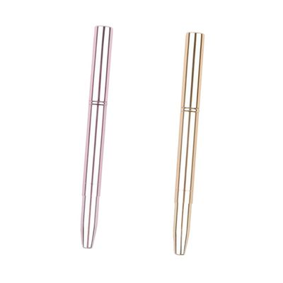 GRADENEVE 2pcs Retractable Double-ended Lip Brush with Cover Makeup Tool for Precise Lipstick and Gloss Application Portable Cosmetic Accessory for Travel and Professional Use Rose Gold Pink