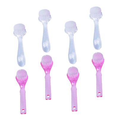 Angoily Nail Cleaning Brush with Ergonomic Non-slip Handle Plastic Scrub Brushes for Fingernail and Toenail Care Comfortable Grip Nail Scrubbers for Manicure and Pedicure Use