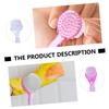 Angoily Nail Cleaning Brush with Ergonomic Non-slip Handle Plastic Scrub Brushes for Fingernail and Toenail Care Comfortable Grip Nail Scrubbers for Manicure and Pedicure Use view 2
