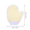 Hohopeti 2PCS Exfoliating Bath Gloves Shower Mittens for Body Scrubbing and Deep Cleansing Supple Texture for Back Neck Shoulders Promote Healthy Skin view 2