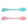 CIMAXIC 2pcs Dual-Head Silicone Facial Cleansing Brush Soft Exfoliating Manual Face Wash Cleaner for Sensitive Skin Gentle Massage and Deep Pore Cleaning Nordic Green and Pink view 1