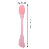 CIMAXIC 2pcs Dual-Head Silicone Facial Cleansing Brush Soft Exfoliating Manual Face Wash Cleaner for Sensitive Skin Gentle Massage and Deep Pore Cleaning Nordic Green and Pink view 2