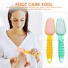 CIMAXIC 2pcs Stainless Steel Pedicure Foot Rasp with Lids Ergonomic Double-Sided Callus Remover for Dead Skin and Tough Heel Care Portable Foot File for Smooth view 4