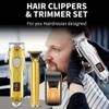 Hair Trimmer for Men Barber Shaver Haircut Remover Trimmer Rechargeable Hair Cutting Barber Professional Electric Hair Trimmer Set of 3 Multicolor view 4