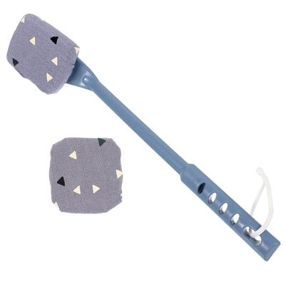 Angoily Long Handle Back Brush Shower Scrubber for Body Exfoliating and Deep Cleaning with Hanging Design Soft Bristles Bath Back Scrubber for Extended Reach Saving Shower Use
