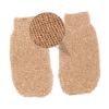 Angoily 2pcs Natural Ramie Jute Bath Scrub Gloves Exfoliating Body Brush Mitts Deep Cleansing Shower Gloves for Men Women Spa Skin Renewal view 3