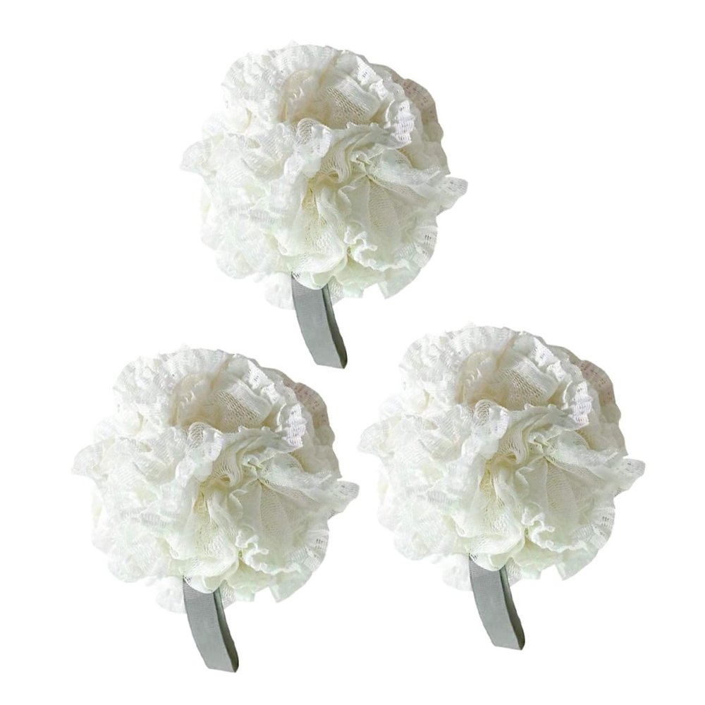 ARTSEWPLY 3Pcs Bath Poufs Mesh Shower Scrubber for Women and Men Soft PE Material Exfoliating Body Sponges Portable Lightweight Loofah Bath Puff for Deep Skin Cleansing and Healthy Skin Care