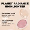 Easilydays Pink Highlighter Makeup Face Glitter Eyeshadow, Holographic Sparkle iluminadores de maquillaje Chameleon Chrome Color Shift Shimmer Highlighter Illuminator for Eyes Cheek Body, 03 Pink view 3