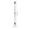 HAKIDZEL Manual Dual-end Stainless Steel Blackhead Extractor Tool for Face and Body Portable Facial Scraper for Precise Blackhead Removal Use Skin Cleansing and Smoother Tool for Women view 2