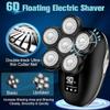 Electric Shaver for Men, 6 in 1 Electric Razor for Men, IPX7 Wet/Dry Waterproof Men's Shavers Rotary Head with Shavers Kit LED Display, Gifts for Husband, Dad,Boyfriend (Silver) view 4