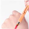 ARTSEWPLY Portable Retractable Lip Brush Warm Orange Sleek Lipstick and Gloss Applicator for Precise Makeup Compact Travel Beauty Tool Fits Wallet Cosmetic Bag view 3