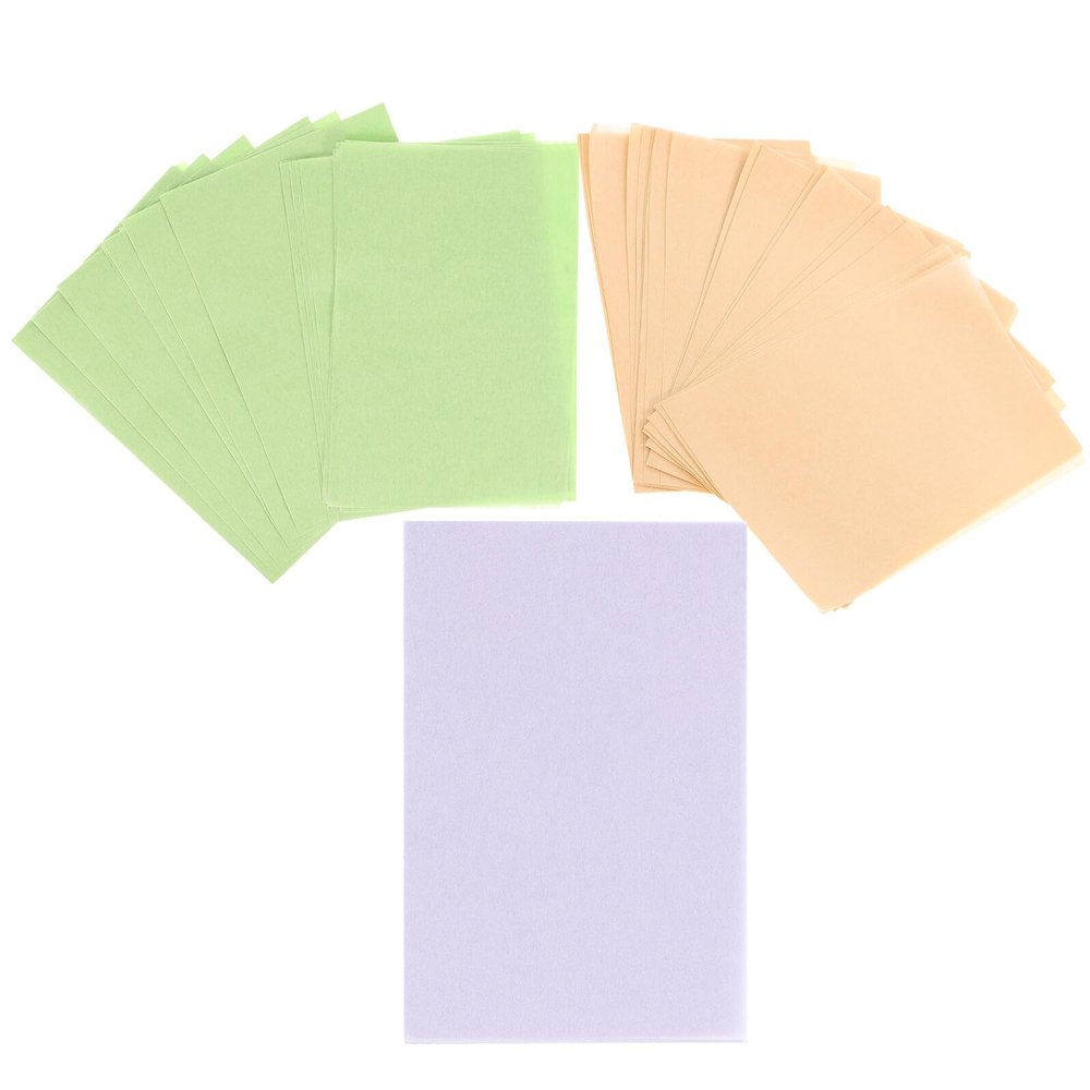 COOPHYA Oil Absorbing Blotting Sheets with Green Tea Lavender Herbal Scents for Oily Skin Care Facial Oil Control Tissues for Men and Women Portable Skin-friendly Material