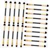 DEARMAMY 20pcs Dual-ended Eye Shadow Brushes for Women Compact Lightweight Makeup Brush for Precise Blending and Application Portable Eye Makeup Kit for Personal and Professional Use view 1