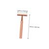 AUTSUPPL Old Style Manual Razor with Anti-slip Handle Double-edged Safety Shaver for Men and Women Detachable Cutter Head for Beard Body Face and Armpit Hair Traditional Hair Razor for Home view 2