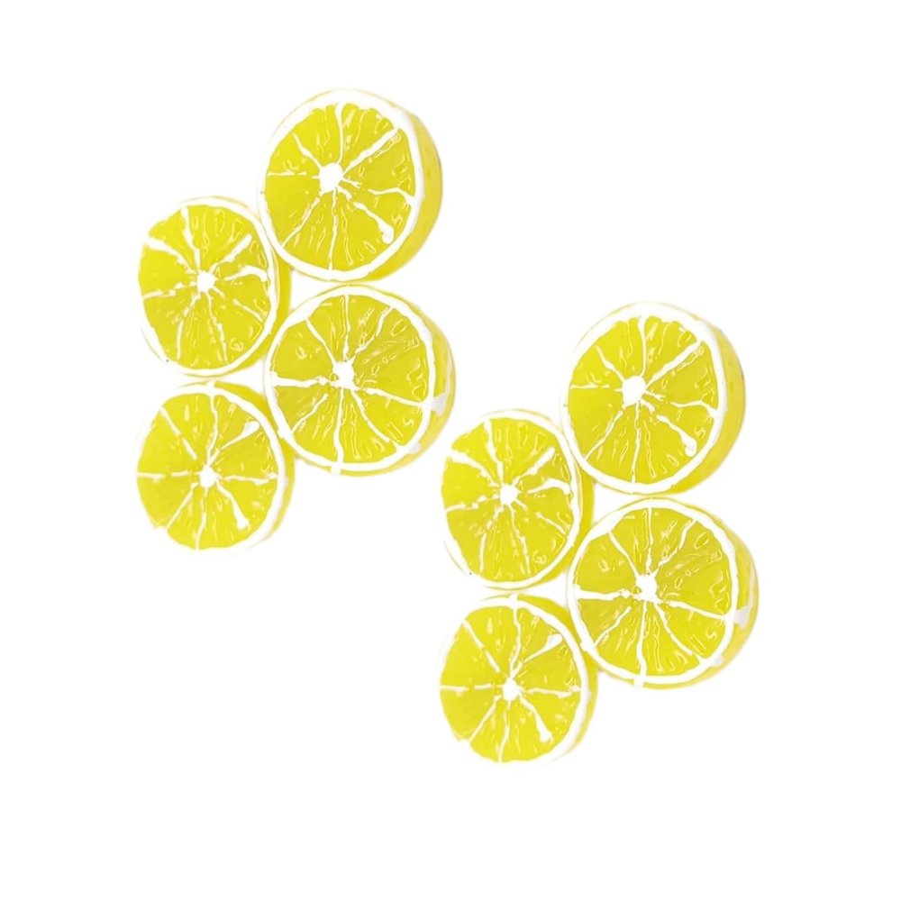 4Pcs Double Lemon Slices Hair Clips Lemon Hair Clip,Fruit Hair Clip for Women Girls Bangs Side Hairpins Creative Barrettes Duckbill Hair Accessories Clips and Barrettes Decoration