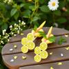 4Pcs Double Lemon Slices Hair Clips Lemon Hair Clip,Fruit Hair Clip for Women Girls Bangs Side Hairpins Creative Barrettes Duckbill Hair Accessories Clips and Barrettes Decoration view 3