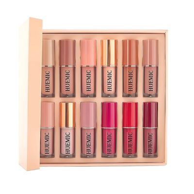 12Pcs Matte Liquid Lipstick Set For Girls & Women, 24 Hours Long Lasting Waterproof Nude & Dark Red Lip Gloss Makeup Gift Kits