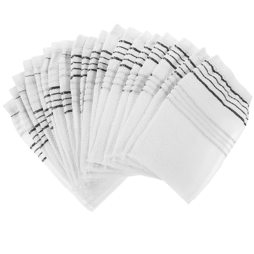 DECORNIJIA 20 pcs Disposable Double-sided Exfoliating Shower Gloves for Deep Body Cleansing Practical Bath Mitts for Neck Shoulders Feet Comfortable Texture Suitable for Home Travel Salon Use