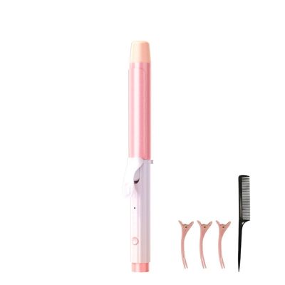 Hair Curler Large Volume Does Not Hurt The Hair Perm Negative Ion 32mm Bangs Lasting Syling Electric Curling Iron(Pink-32mm,UK)