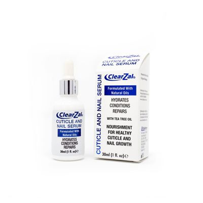 ClearZal Cuticle and Nail serum,Nail Growth and Conditioning Cuticle Serum Stops Splits, Chips, Cracks & Strengthens Nails 1oz