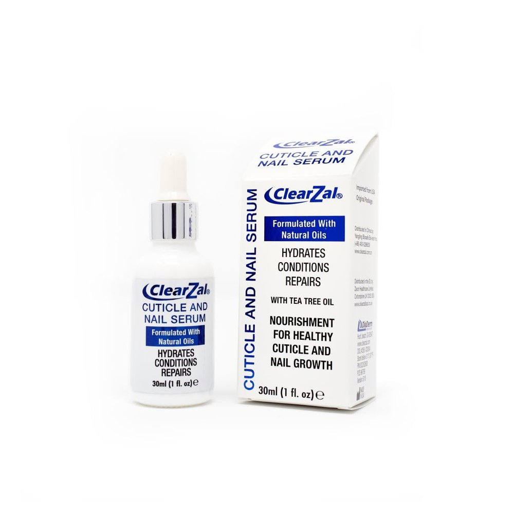 ClearZal Cuticle and Nail serum,Nail Growth and Conditioning Cuticle Serum Stops Splits, Chips, Cracks & Strengthens Nails 1oz
