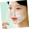 ADOCARN 2Pcs Long Handle Face Exfoliating Brush for Women Soft Dense Bristles Facial Cleaning Tool for Deep Pore Cleansing Makeup and Skin Smoothing Portable Compact Design Beige and Pink view 2