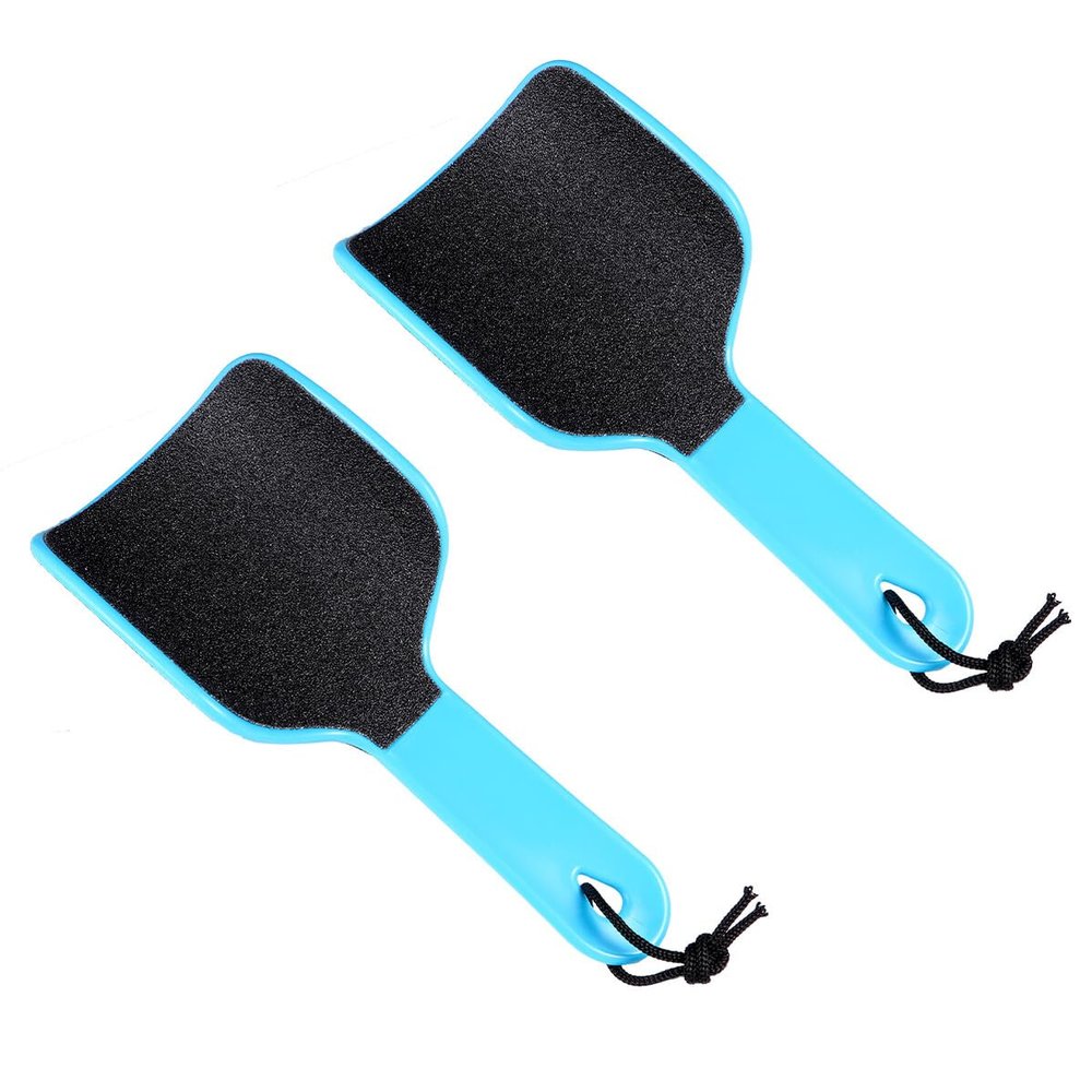 ADOCARN 2pcs Double-Sided Arc Foot File Callus Remover Rasp with Ergonomic Handle for Dead Skin Exfoliation Pedicure Tool Suitable for Home and Professional Use