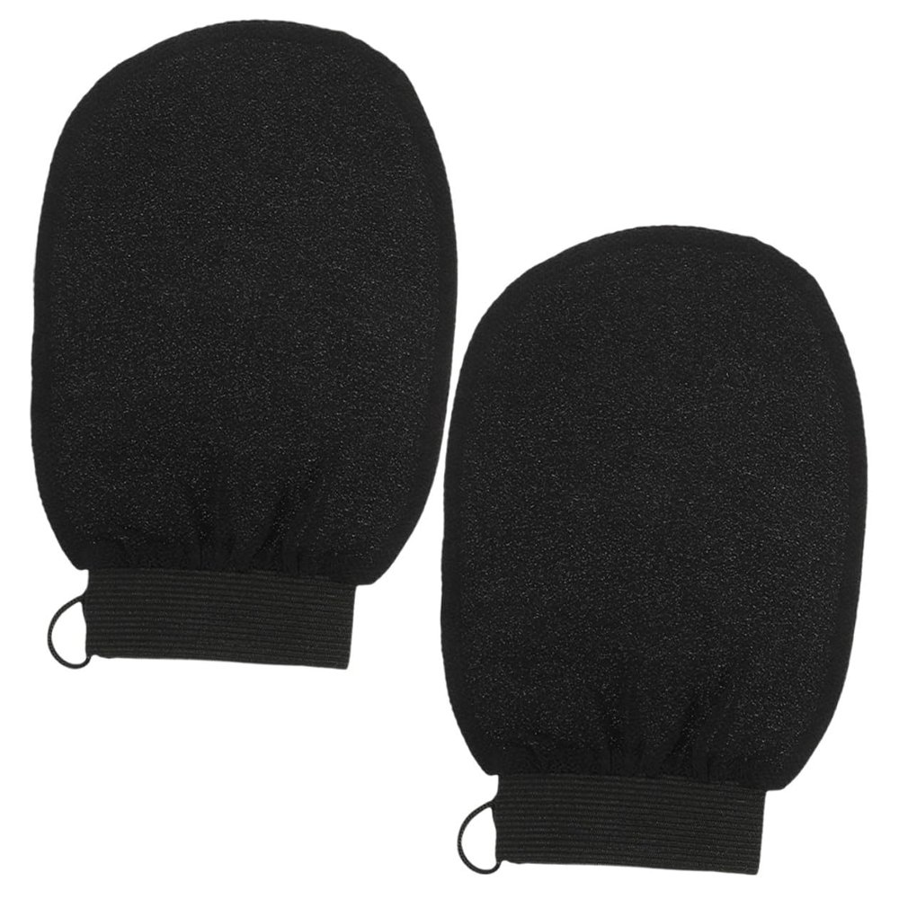 Angoily 2Pcs Reusable Rayon Shower Mitts Dead Skin Remover Gloves for Body Exfoliation and Deep Cleansing Lightweight Bath Scrub Gloves for Arms Legs Chest Back Comfortable Skin Care Tool