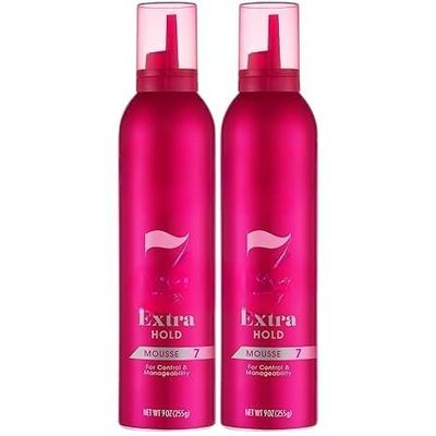 Extra Hold Mousse for Curly Hair, Wavy, All Hair Types, Moisturizing & Nourishing, Foam, Scented 9 oz (Pack of 2)