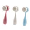 DIYEAH 3pcs Silicone Facial Cleansing Brushes Manual Skin Care Tool with Dual-Sided Soft Bristles for Deep Pore Cleaning Exfoliation and Gentle Face Massage Stand-up Handle for Easy view 1