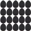 ARTSEWPLY 20pcs Mini Makeup Puff Powder Puff Black Finger End Cosmetic Sponge for Dry Wet Use Portable Cosmetic Sponge Pad for Foundation Concealer Blusher Application view 1